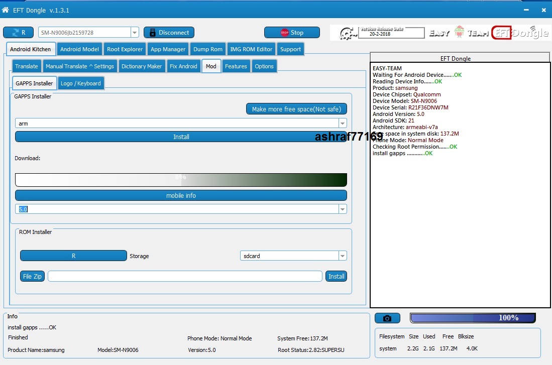 EFT Dongle Success Reports by ashraf77160