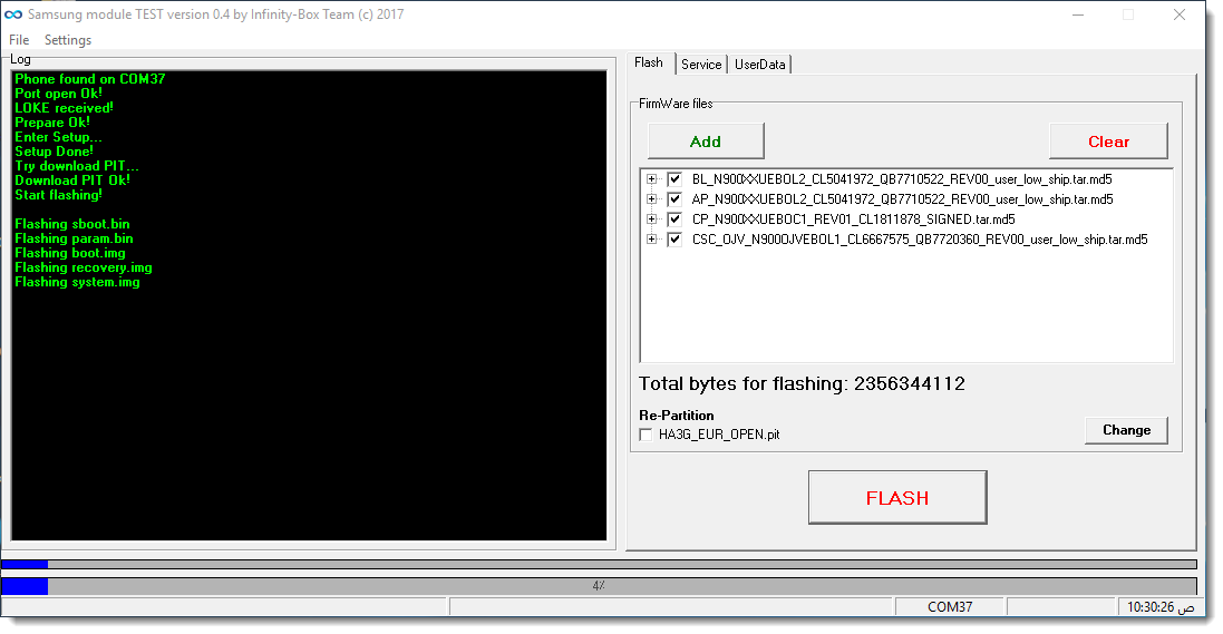 SAMSUNG NOTE 3  N900  FLASH DONE