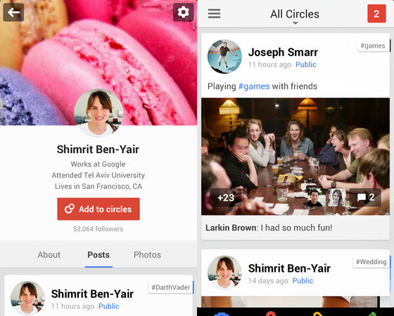 ����� ������ Google+ ��� ���� iOS