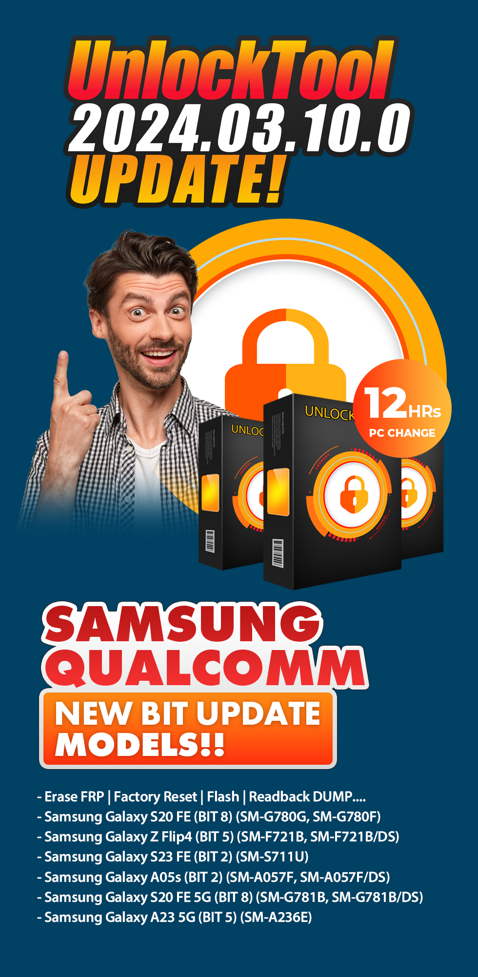 UnlockTool_2024.03.10.0 Released Update ! World first - Samsung Qualcomm New Bit