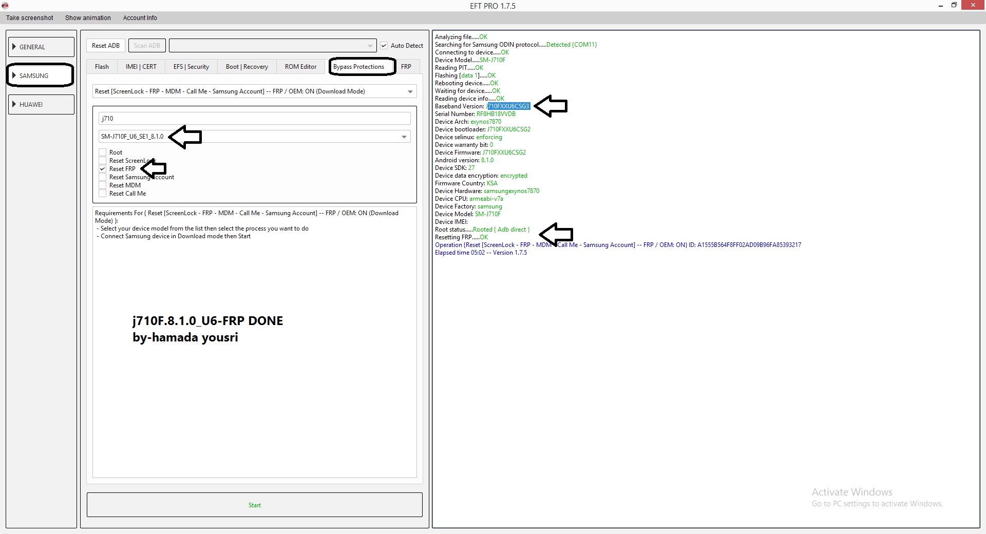 j710F.8.1.0_U6-FRP DONE
