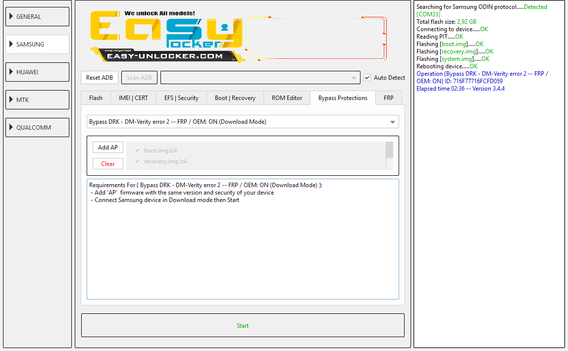 SM-G611M- U7 ) Bypass DM-verity error....Done EFT PRO )