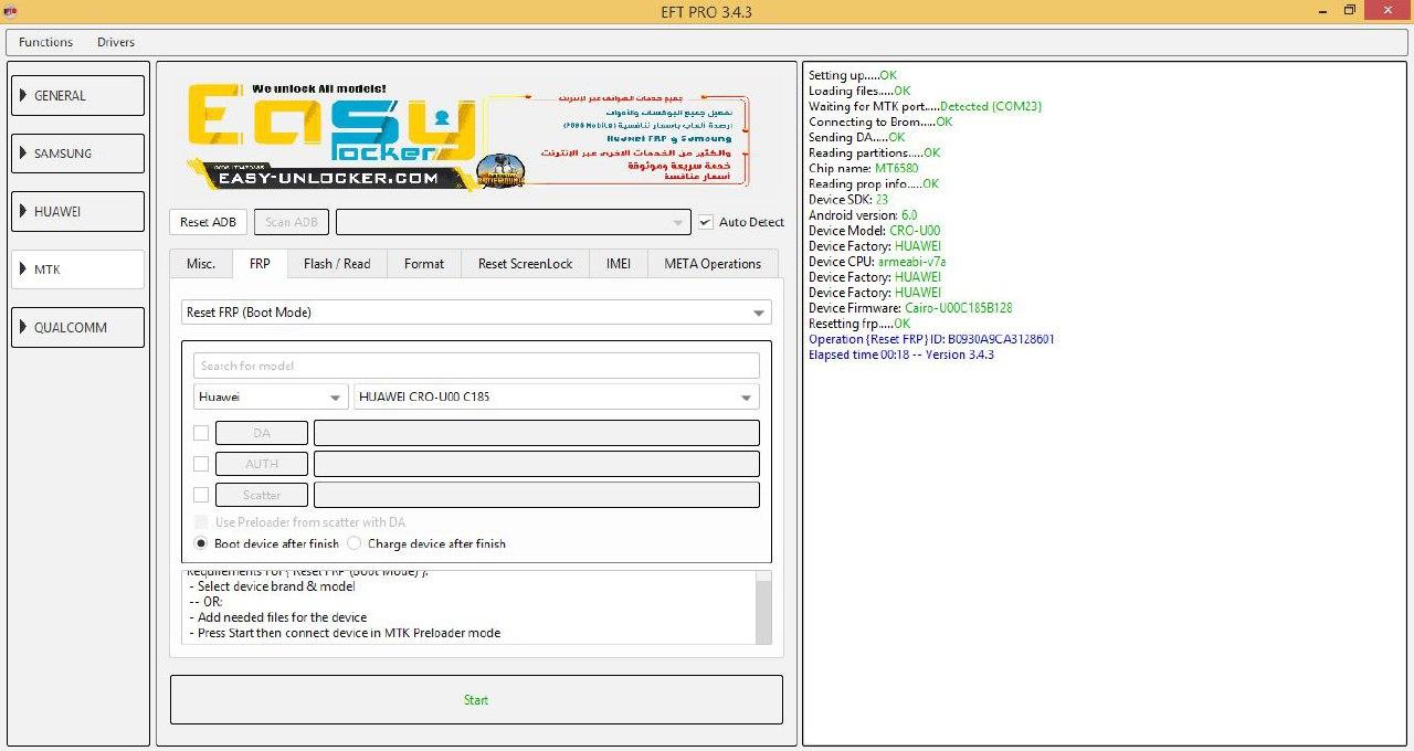 Huawei CRO-U00 FRP RESET done by EFT PRO - GSM-Forum
