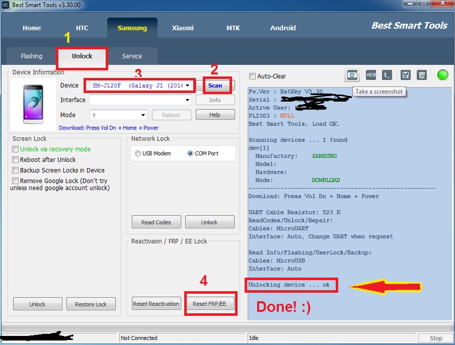 SM-J120H FRP Unlock DONE! Successful!! تم بنجاح SM-J120H FRP Unlock DONE! Successful!! تم بنجاح