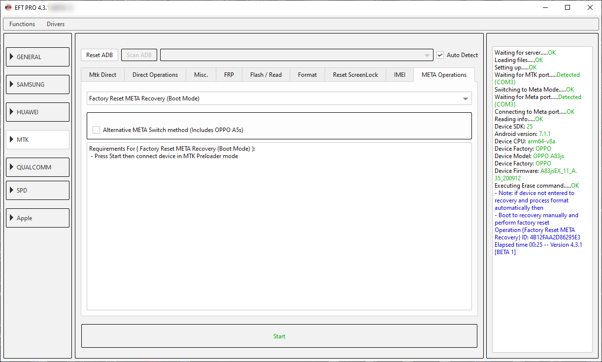 ������ ���� A83 (CPH1827)