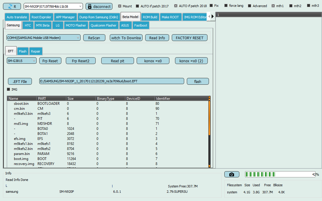 Another N920P Root and Arabic add Done by EFT Dongle
