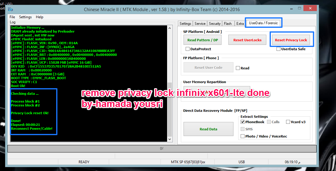   +  privacy lock+frp-X601-LTE done