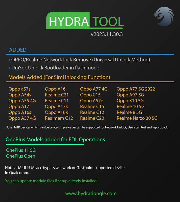 HydraTool Ver [Oppo/Realme/Oneplus]