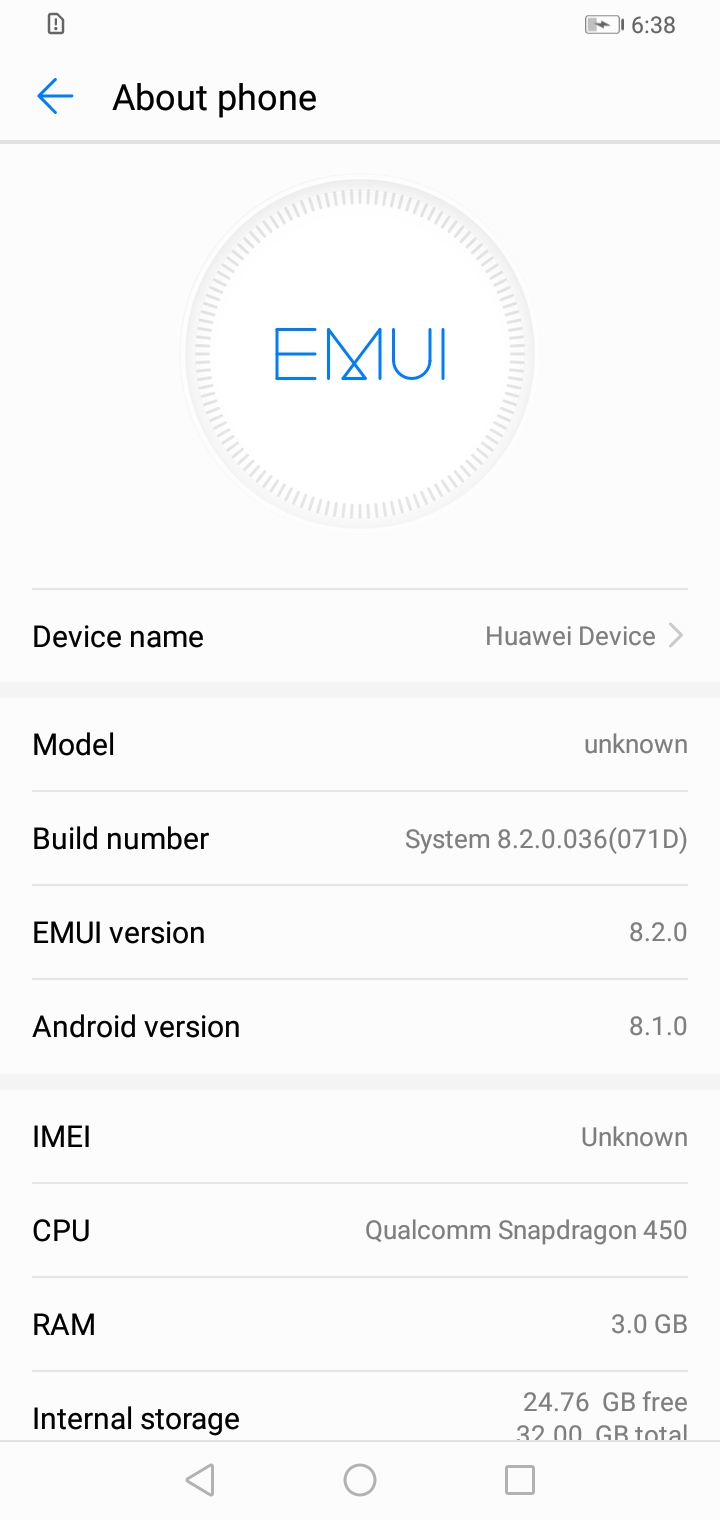 Huawei DUB-LX1   