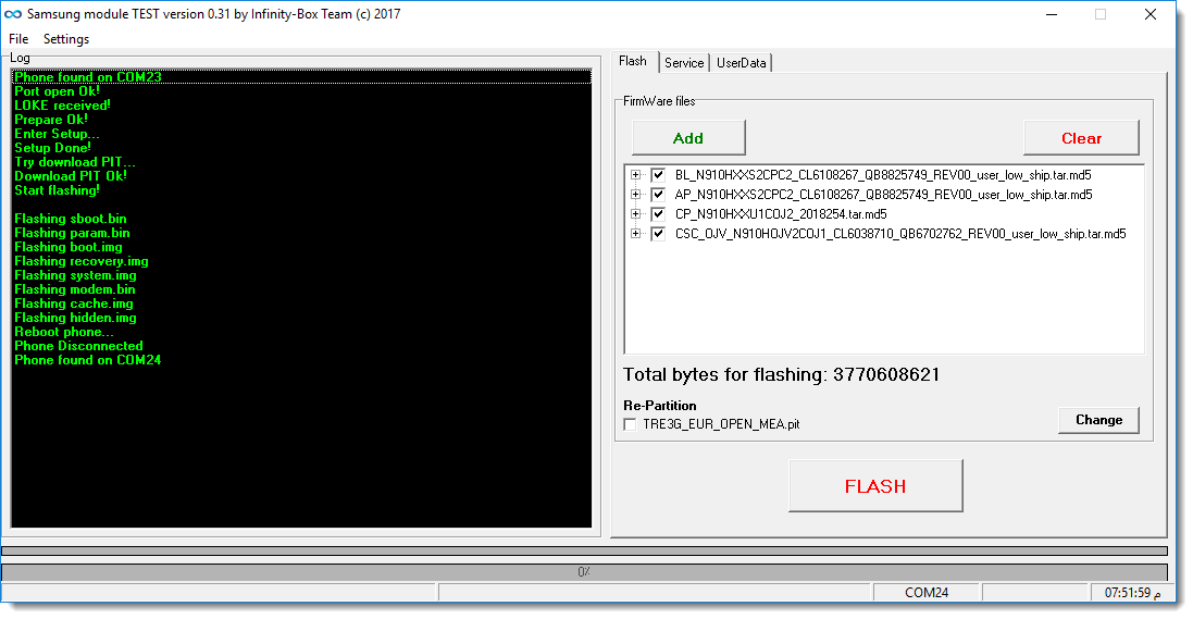 SAMSUNG NOTE 4  N910H  FLASH DONE