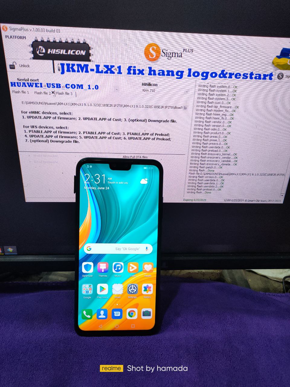 JKM-LX1 fix hang logo&restart done