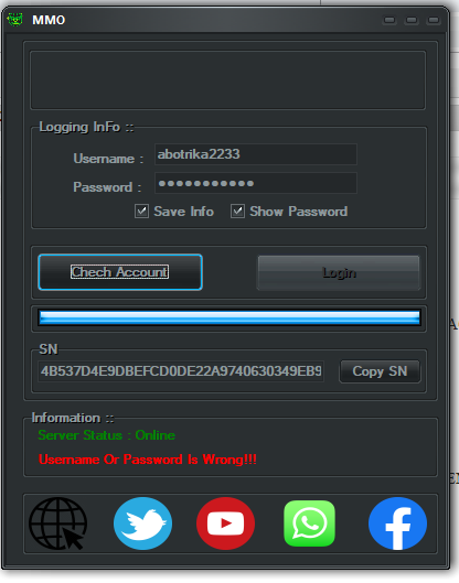 MMO TOOL V1.4 Released 3Th August 2019 For Free Test