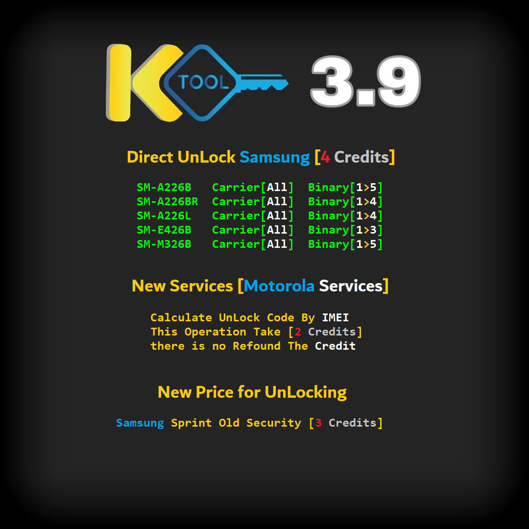 KEY-Tool 3.9 : -> New Services [Motorola Services] Calculate UnLock Code By IMEI