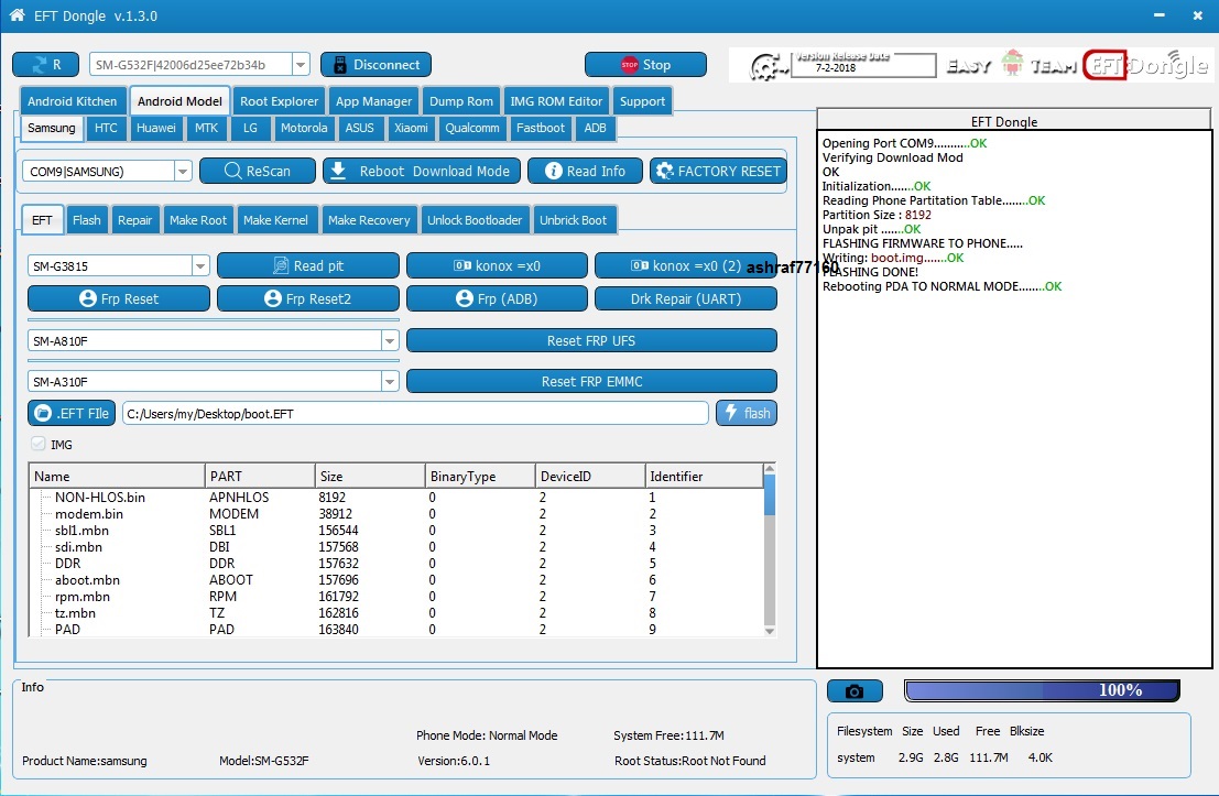 EFT Dongle Success Reports by ashraf77160