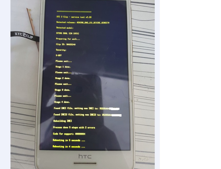     S-OFFSuper CID repair imei HTC 728G Dual Sim