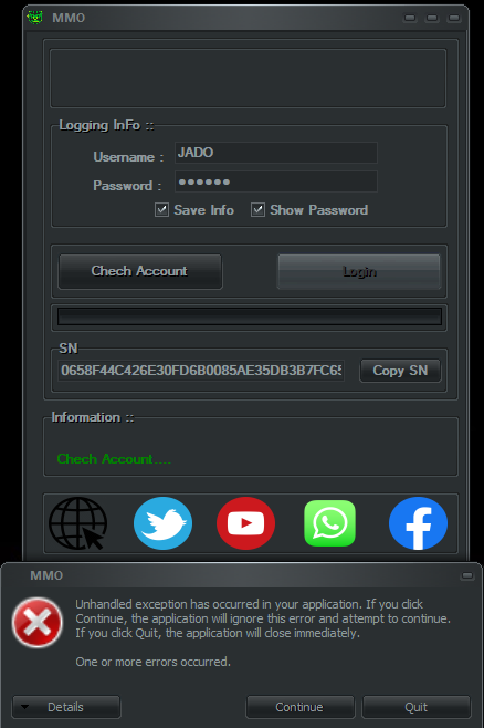 MMO TOOL V1.4 Released 3Th August 2019 For Free Test