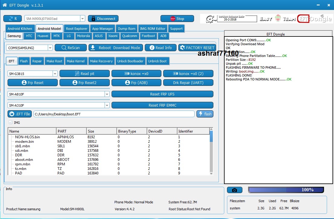 EFT Dongle Success Reports by ashraf77160