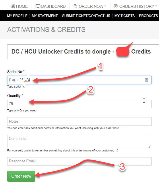 HCU activation for DC unlocker/Infinity/Vygis
