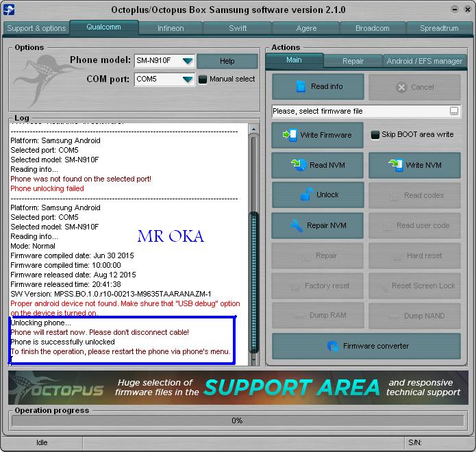 ����� �� ���� N910f v5.1.1