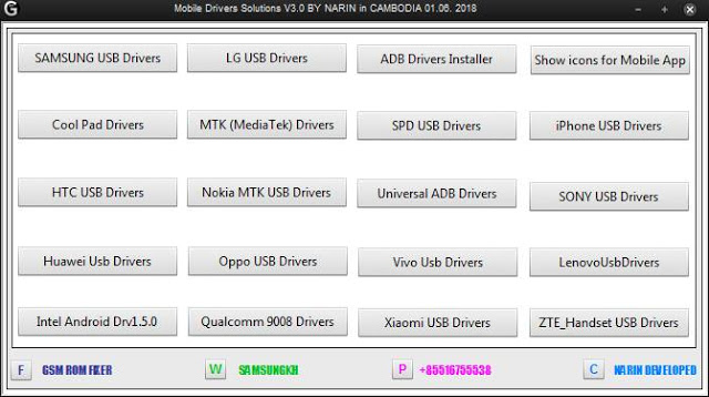         Mobile Drivers Solutions V3.0 2018