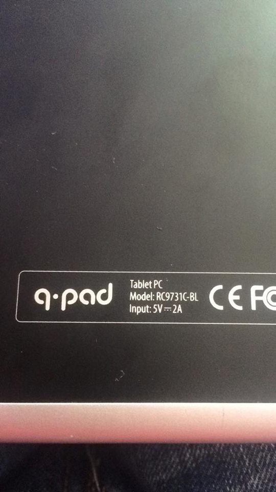 Tablet 3Q q-pad RC9731C-BL