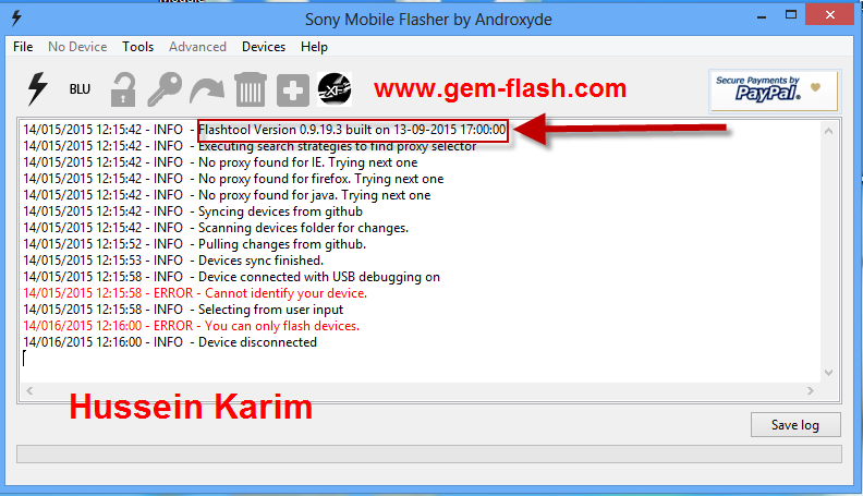 ��� ���� �� Flashtool