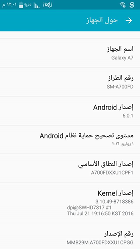     Galaxy A7 SM-A700FD 6.0.1 4FILE