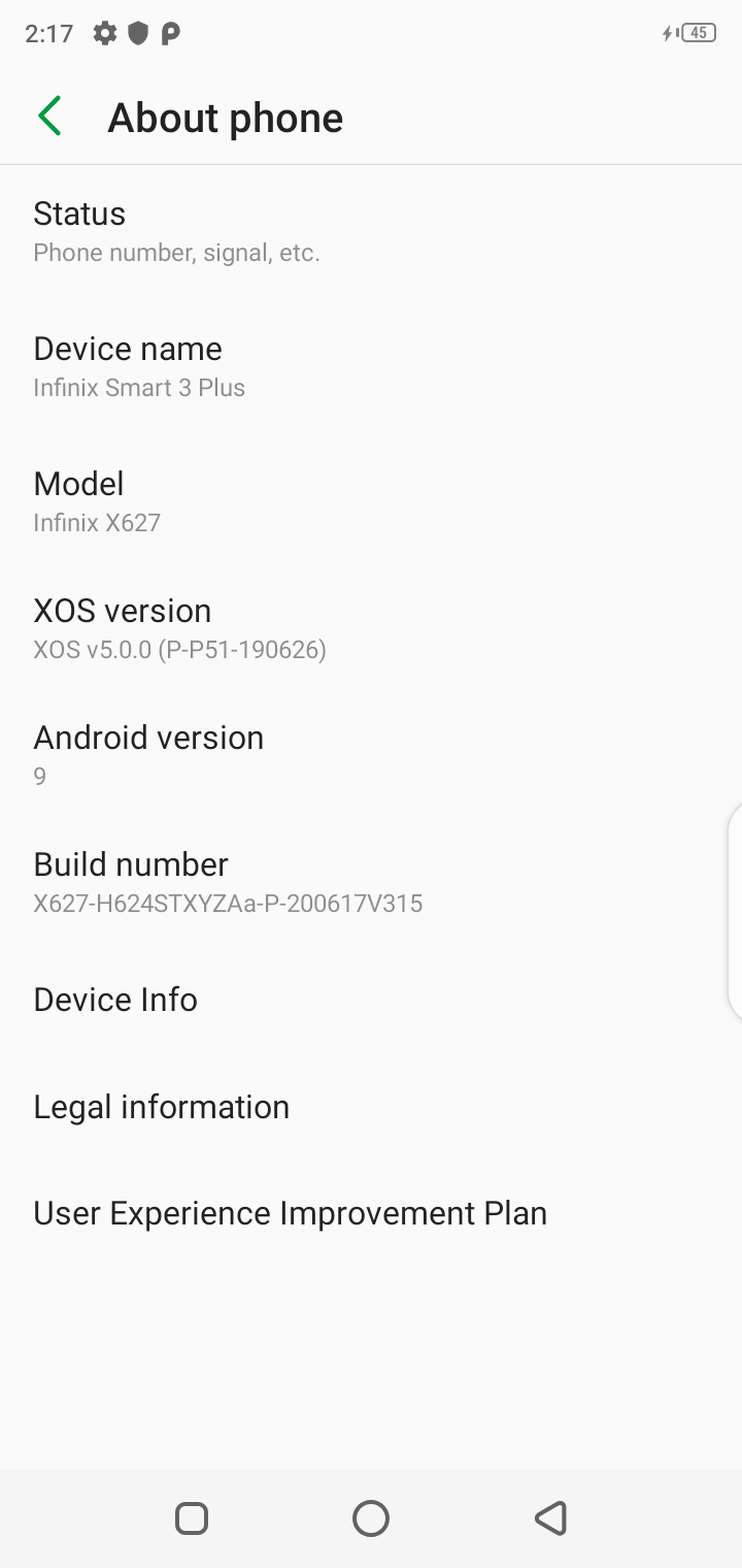 ���� ���� ����� Smart 3 Plus(X627)