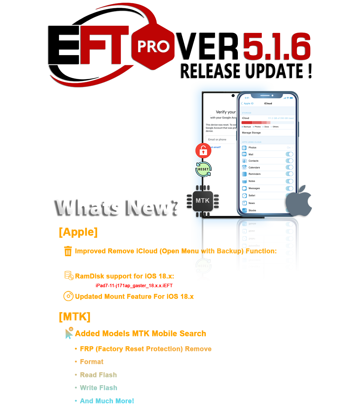 🔵 [����� ���� + ��� ���] EFT Pro Dongle V5.1.6 Build 003 - ��� iOS 18 � MTK ���� ������ 🔵
