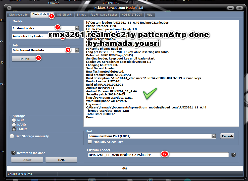 rmx3261 realmec21y pattern unlock done