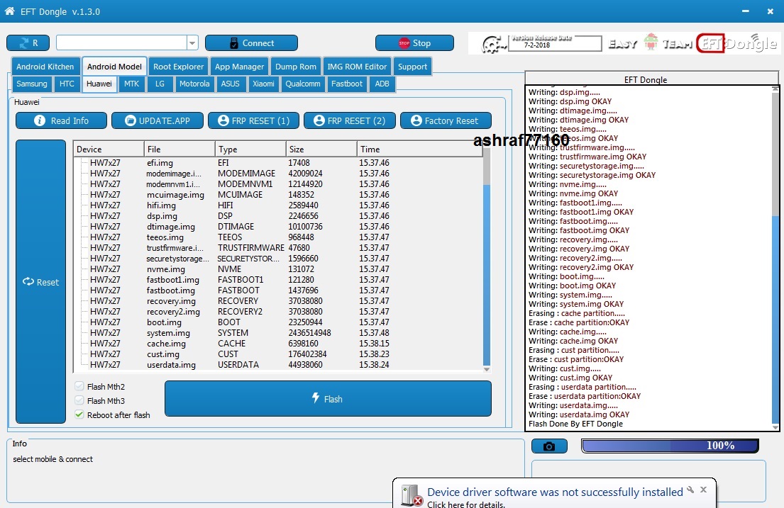 EFT Dongle Success Reports by ashraf77160
