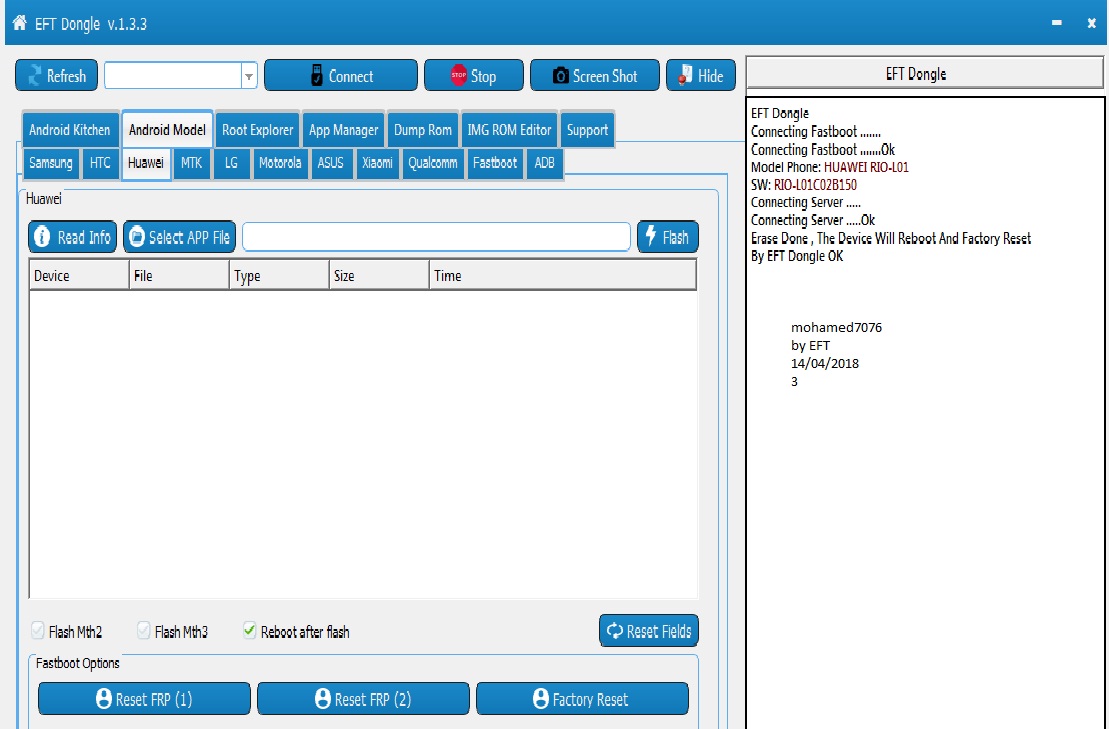 (EFT Dongle Success Reports (mohamed7076