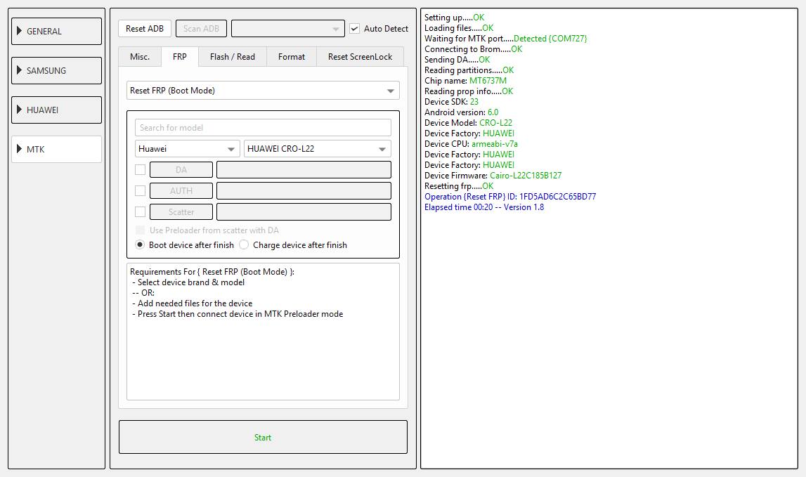 CRO-L22 frp reset