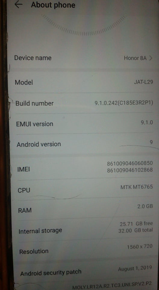 FRP Honor 8a emui 9.1.0  jat-l29 by hassanteck