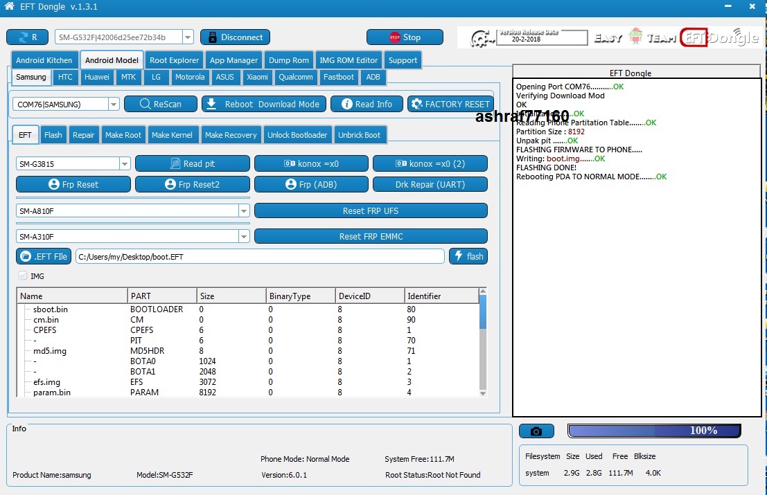 EFT Dongle Success Reports by ashraf77160