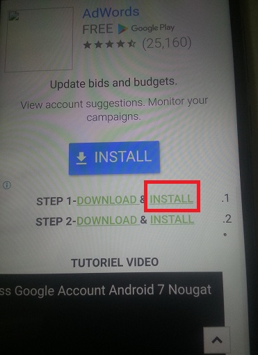 Remove Google Account to HUAWEI P8 lite 2017 android (7