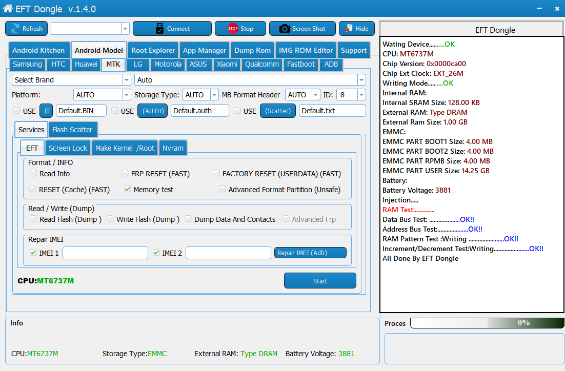 proglak )  EFT Dongle Success Reports )