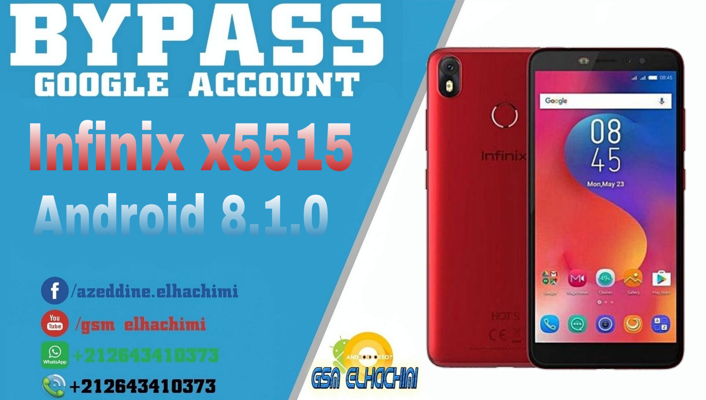 How to remove frp infinix x5515 bypass account
