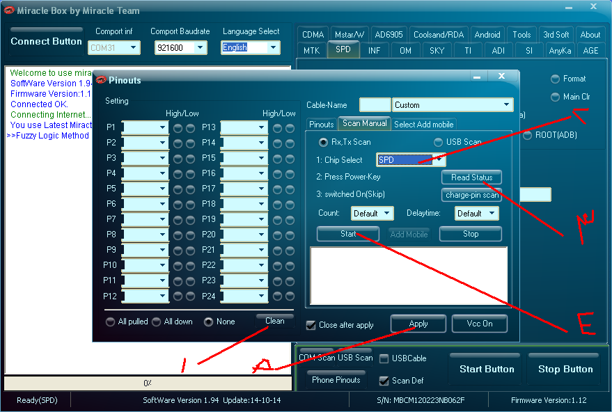 ������ ��������  >>3.Pulled low may not, manually set.