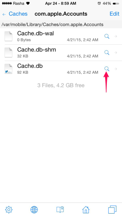 اظهار الرقم السري والايميل للايكلاود مع جيلبريك iOS 8 اظهار الرقم السري والايميل للايكلاود مع جيلبريك iOS 8
