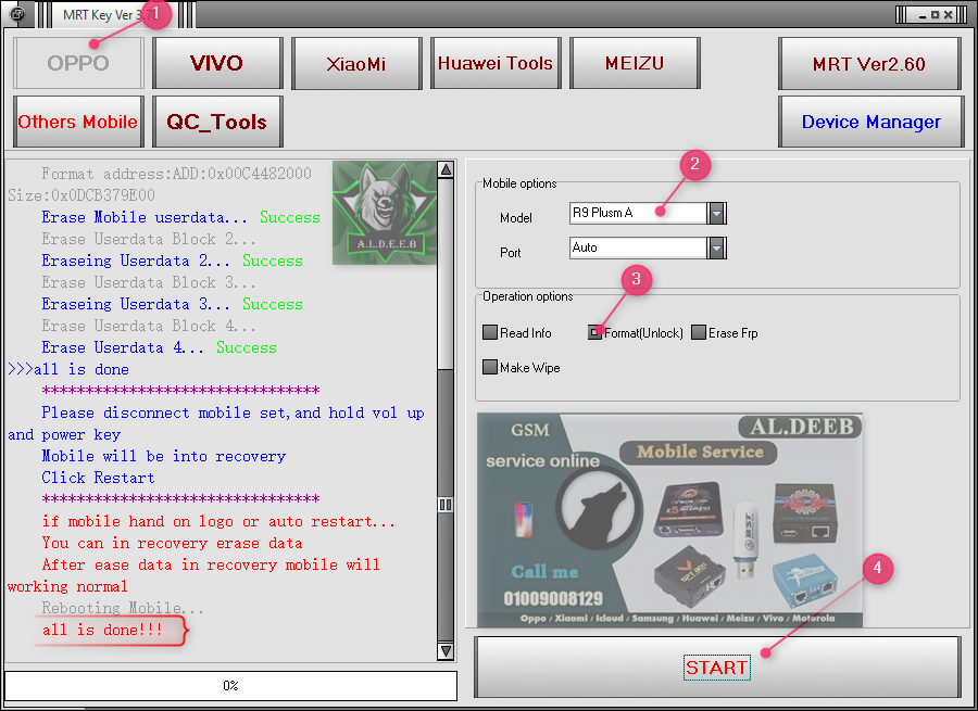 format R9 Plusm A
