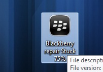     75% blackberry stuck
