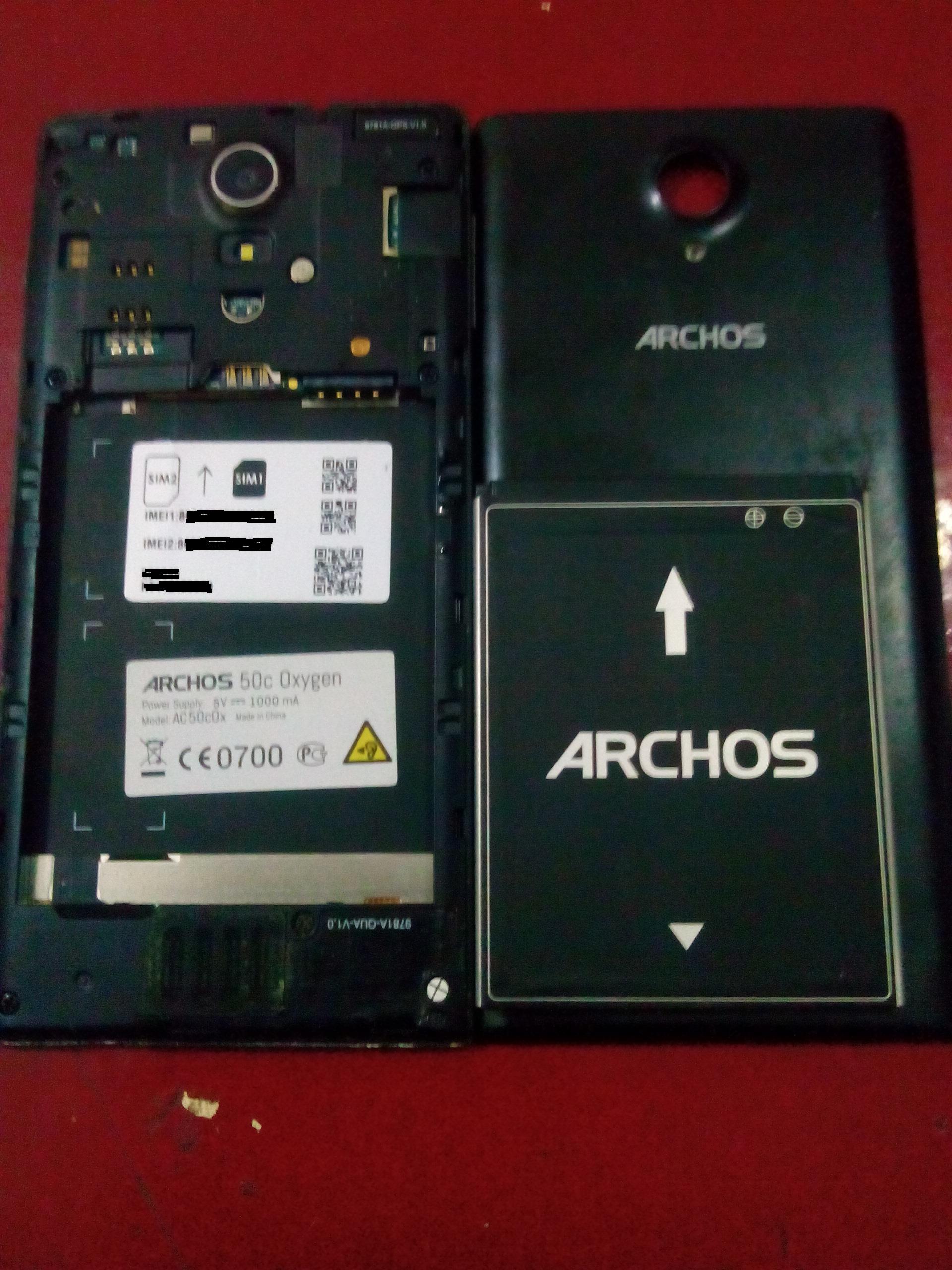  Archos 50c Oxygen +   version:4.2.2