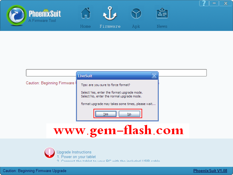 PhoenixSuit A31 Updating Software برنامج تفليش جديد للتاب الصينى PhoenixSuit A31 Updating Software برنامج تفليش جديد للتاب الصينى