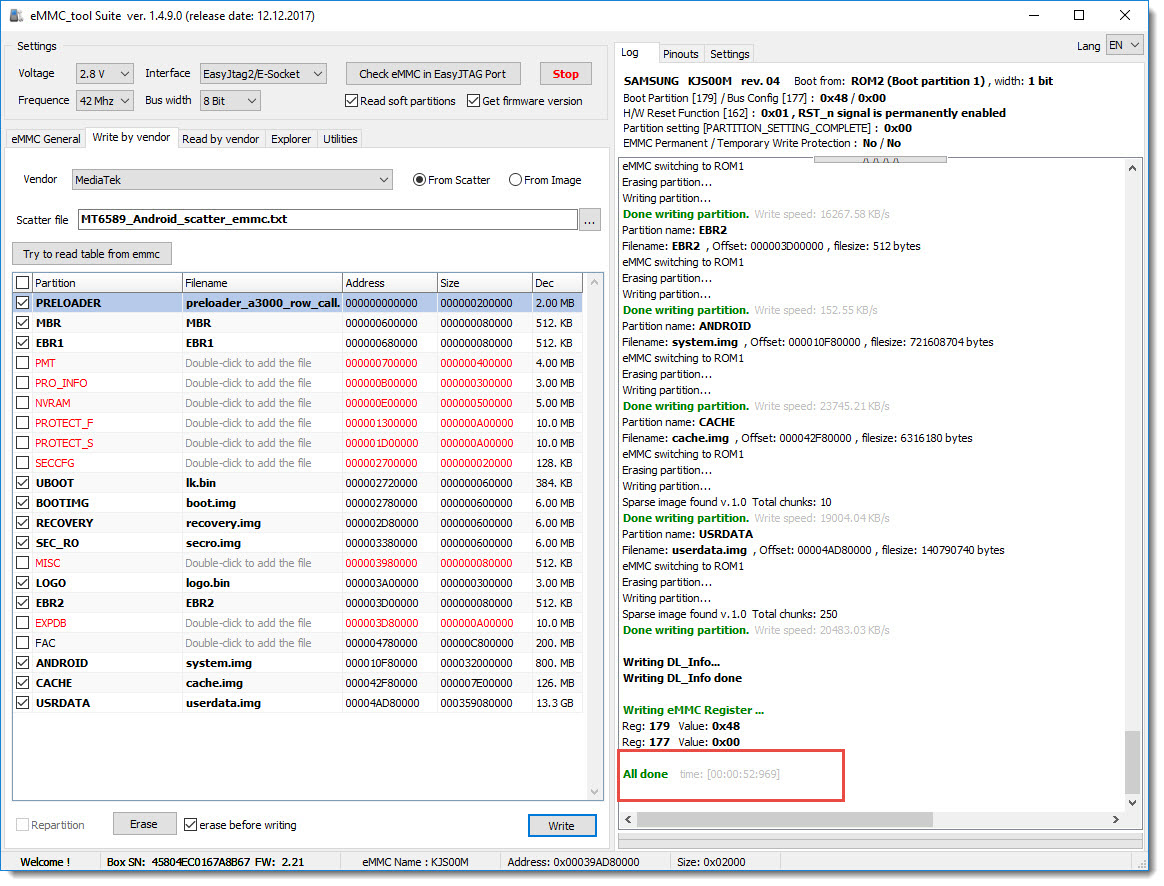 ����� ����� �����   EasyJTAG Plus )  LENOVO A3000H )
