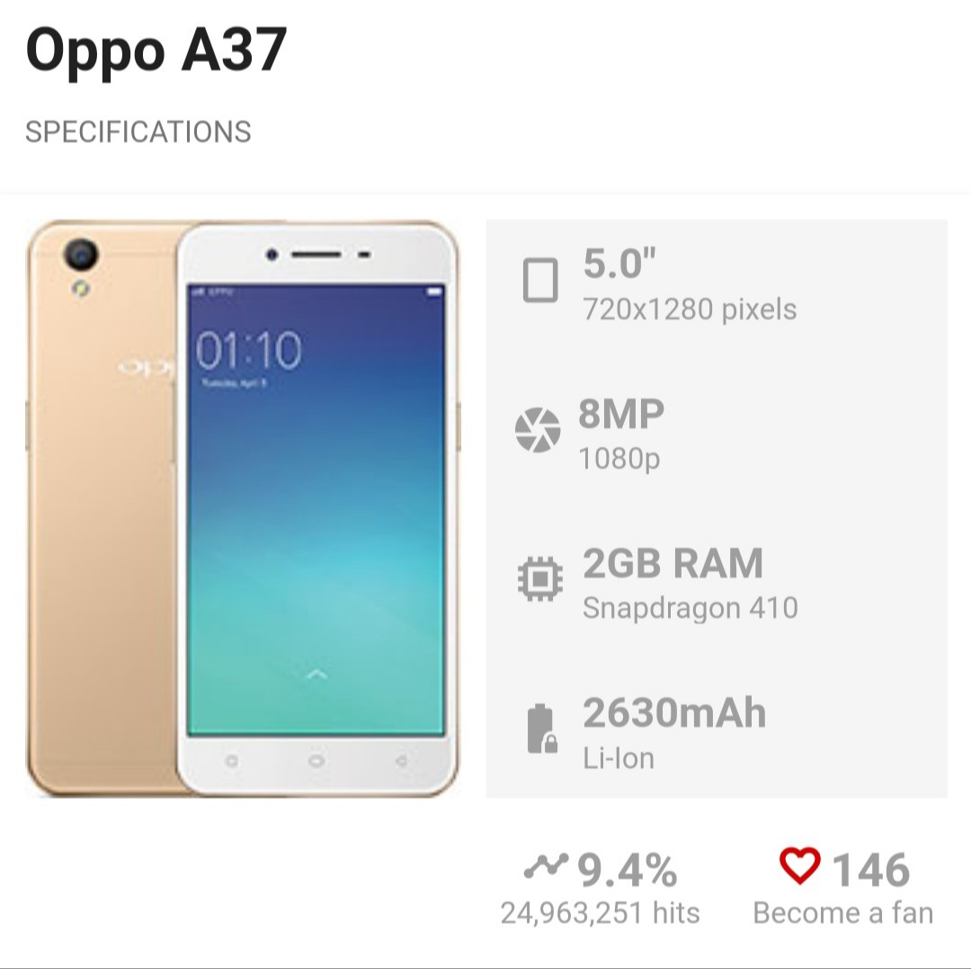Oppo A37 - Factory reset and erase all data