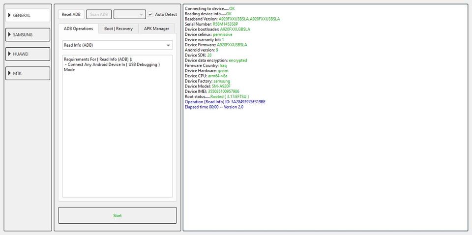 Root A920f u3