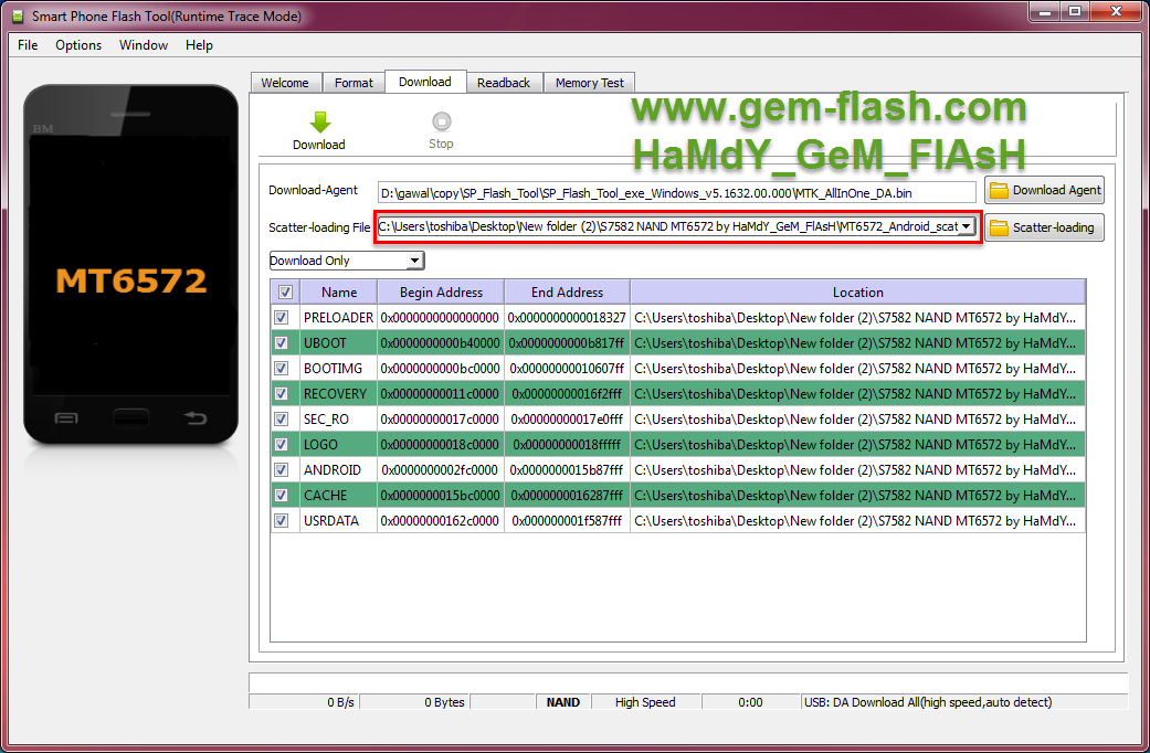 فلاشة نادره S7582 NAND MT6572 فلاشة نادره S7582 NAND MT6572