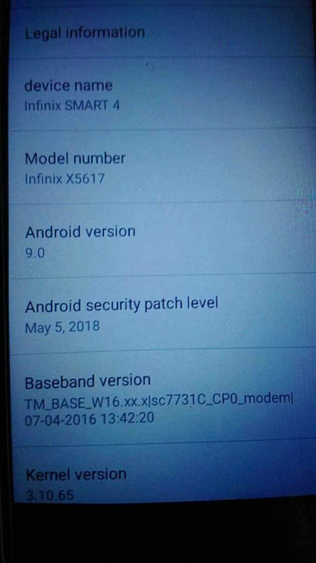 ���� ���� ��� ������ infinix  sc 7731c
