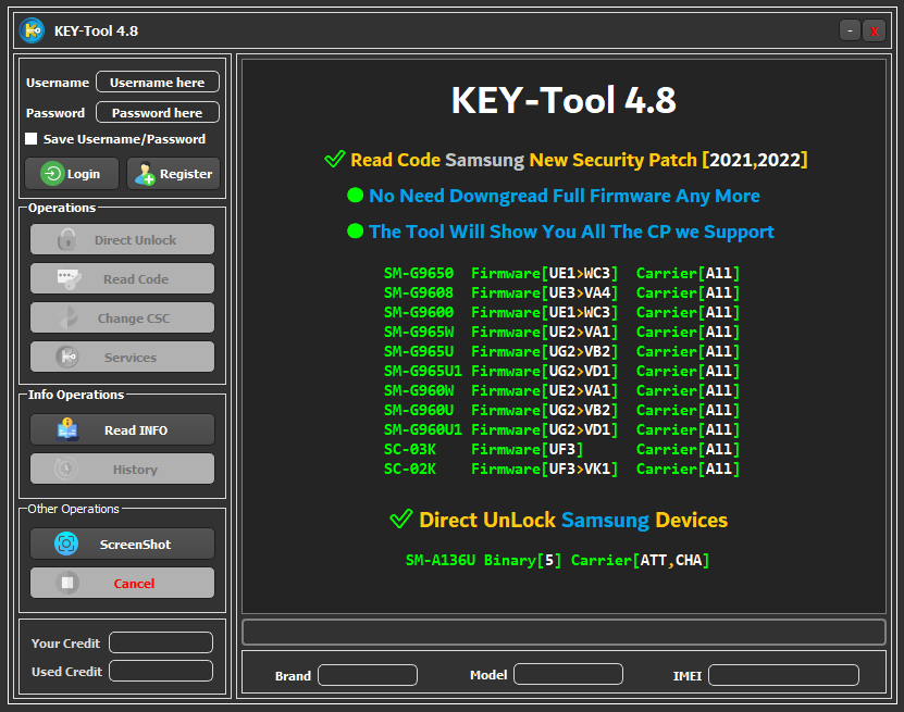 KEY-Tool 4.8 : -> Read Code Samsung Galaxy S9,S9+ [AIO,ATT,CCT,CHA] New Sec Patch [2021,2022] ✅